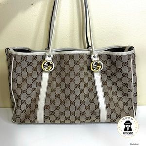 S⭕️LD. Gucci Twin Canvas Tote
